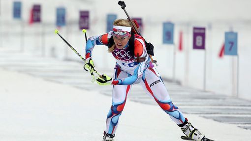Soči 2014, biatlon hromadný start Ž: Gabriela Soukalová