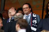 Duel v čestné lóži sledoval francouzský prezident Francois Hollande.