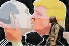 Putin a Trump. Grafitti v Litvě.