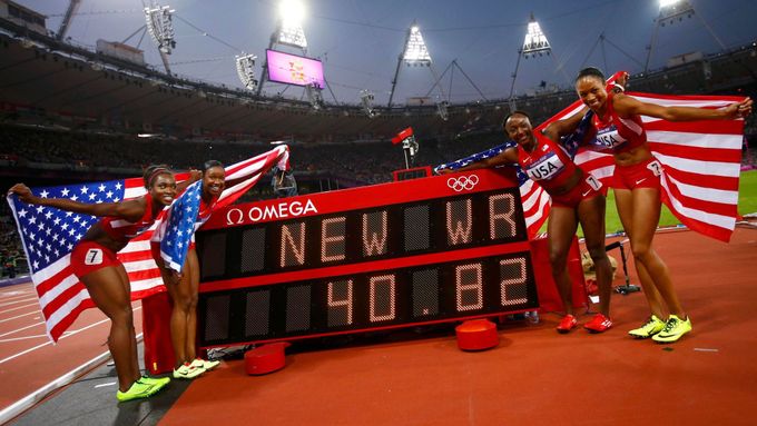 Americké sprinterky se chlubí světovým rekordem