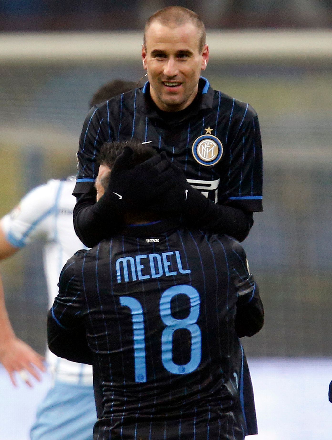 Palacio a Medel slaví gól Interu Milán