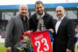 Vřelé přivítání čekalo na Marka Bakoše, který v Plzni strávil několik sezon. Teď ale přijel jako hráč Slovanu.