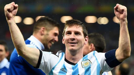 MS 2014, Argentina-Nizozemsko: Lionel Messi slaví postup do finále