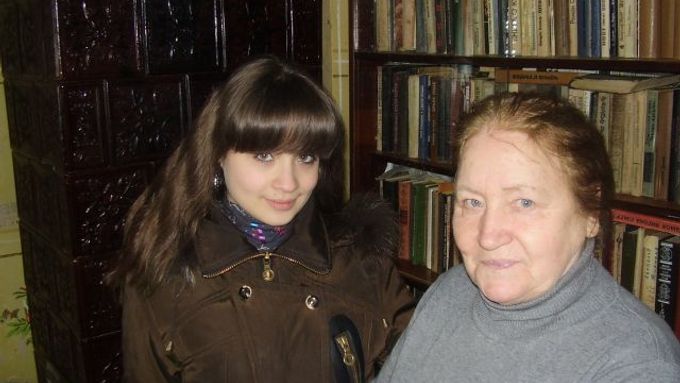 Marie Vasilievna and her grandaughter Natalia