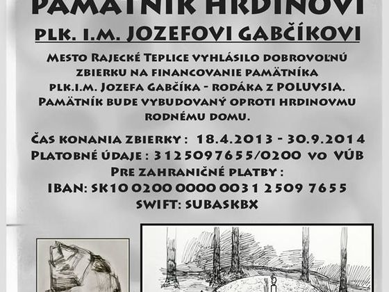 Pomník Josefa Gabčíka Josef Gabčík