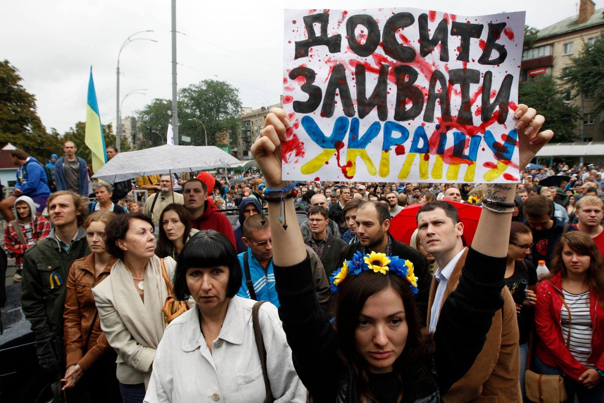 Ukrajina - Kyjev - demonstrace