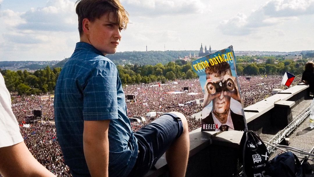 Demonstrace 23.6. Letná