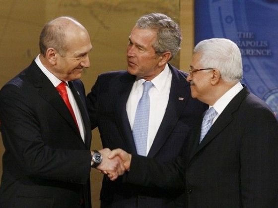 Infobox Olmert, Abbás, Bush