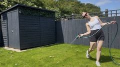 přestavba, zahrada, matka