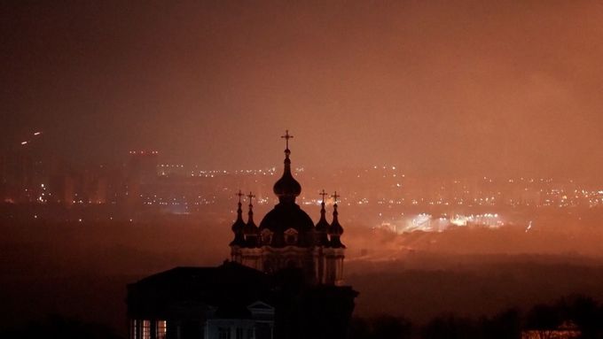 Ruské bombardování Kyjeva