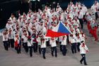 Čeští sportovci si zahájení her užili, biatlonisté se ale na Olympijský stadion nedostali