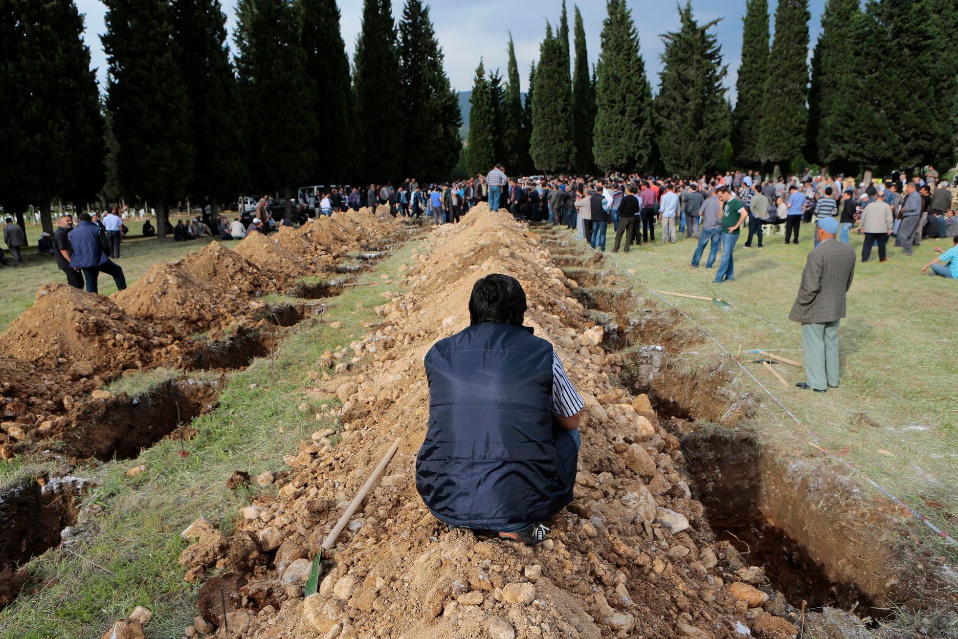 Důlní neštěstí v Turecku - pohřeb