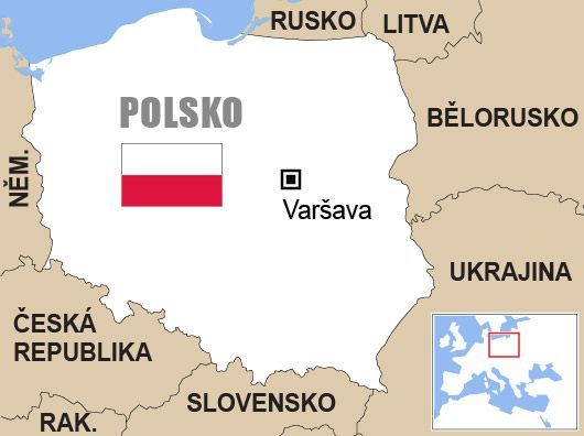 Polsko - mapa