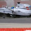 Williams Formula One driver Massa of Brazil crashes during the Canadian F1 Grand Prix at the Circuit Gilles Villeneuve in Montreal