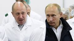 Jevgenij Prigožin a Vladimir Putin