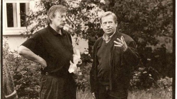 Andrej Krob a Václav Havel