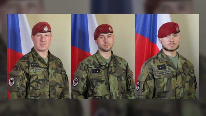 Čeští vojáci, kteří zahynuli v Afghánistánu.