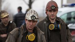 Ukrajina - Zasjadko - důl - neštěstí - horníci