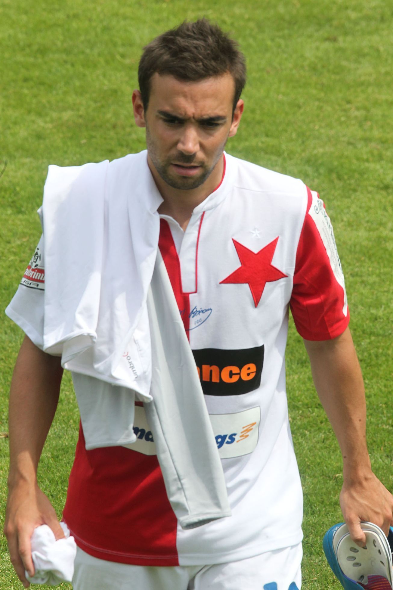 Damien Boudjemaa, fotbalista Slavie