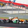Nico Hülkenberg, Force India a Michael Schumacher, Mercedes
