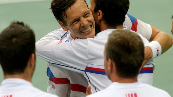 Davis Cup - Česko vs. Nizozemí (česká radost)