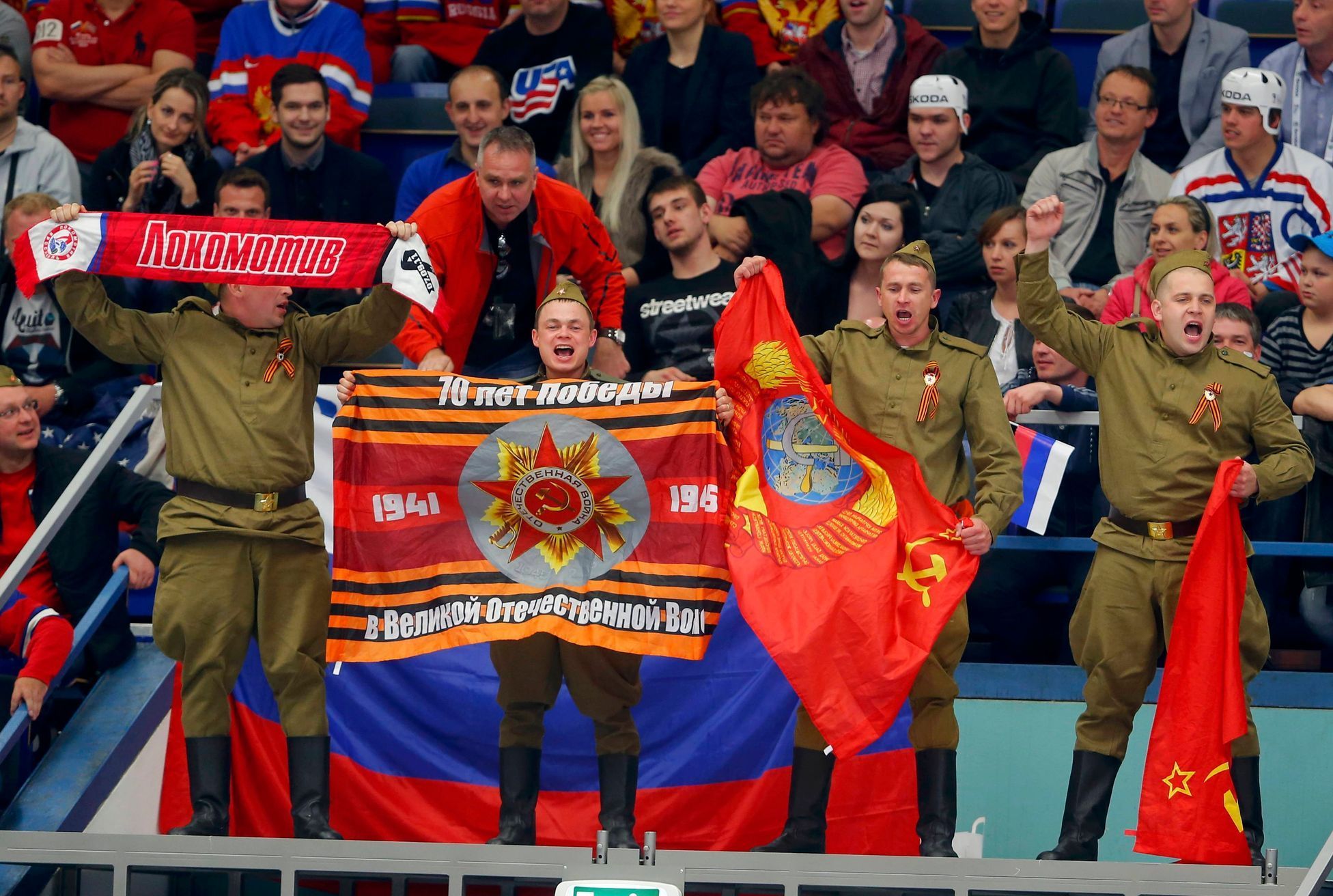 MS 2015, USA - Rusko: ruští fanoušci