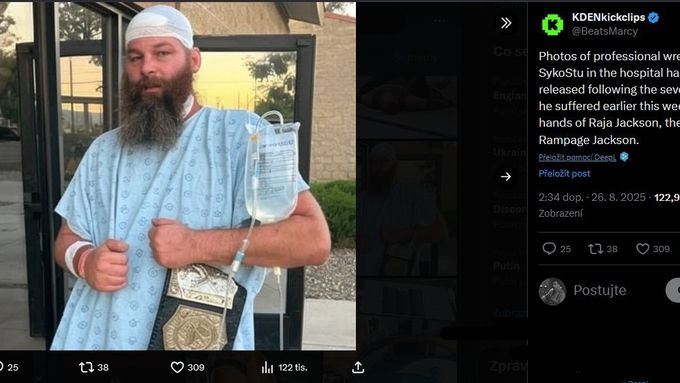 Zápasník Stuart Smith skončil po brutální "nakládačce" od soupeře v nemocnici.