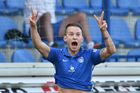 Slovan Liberec proti AEK Larnace v play off o Evropskou ligu. Jan Sýkora