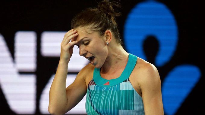 Simona Halepová na letošní Australian Open.