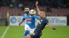 Neapol - Inter Milán: Elseid Hysaj a Ivan Perišič