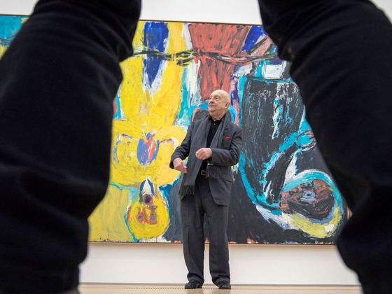 Baselitz v Česku Snímek z výstavy Georga Baselitze ve Fondation Beyeler