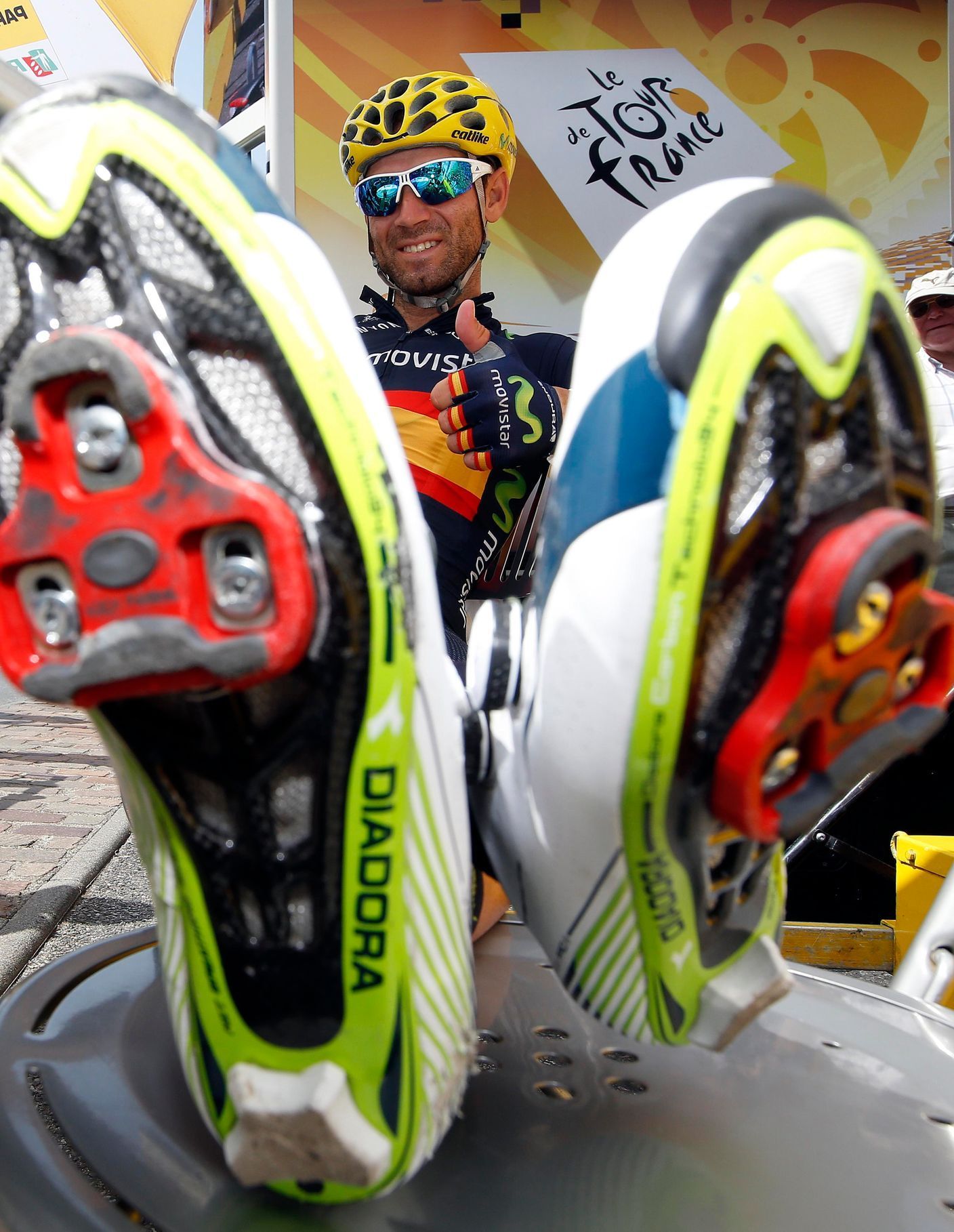 Alejandro Valverde (Movistar) před 13. etapou Tour de France 2015