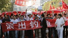 Demonstrace v Číně a Japonsku
