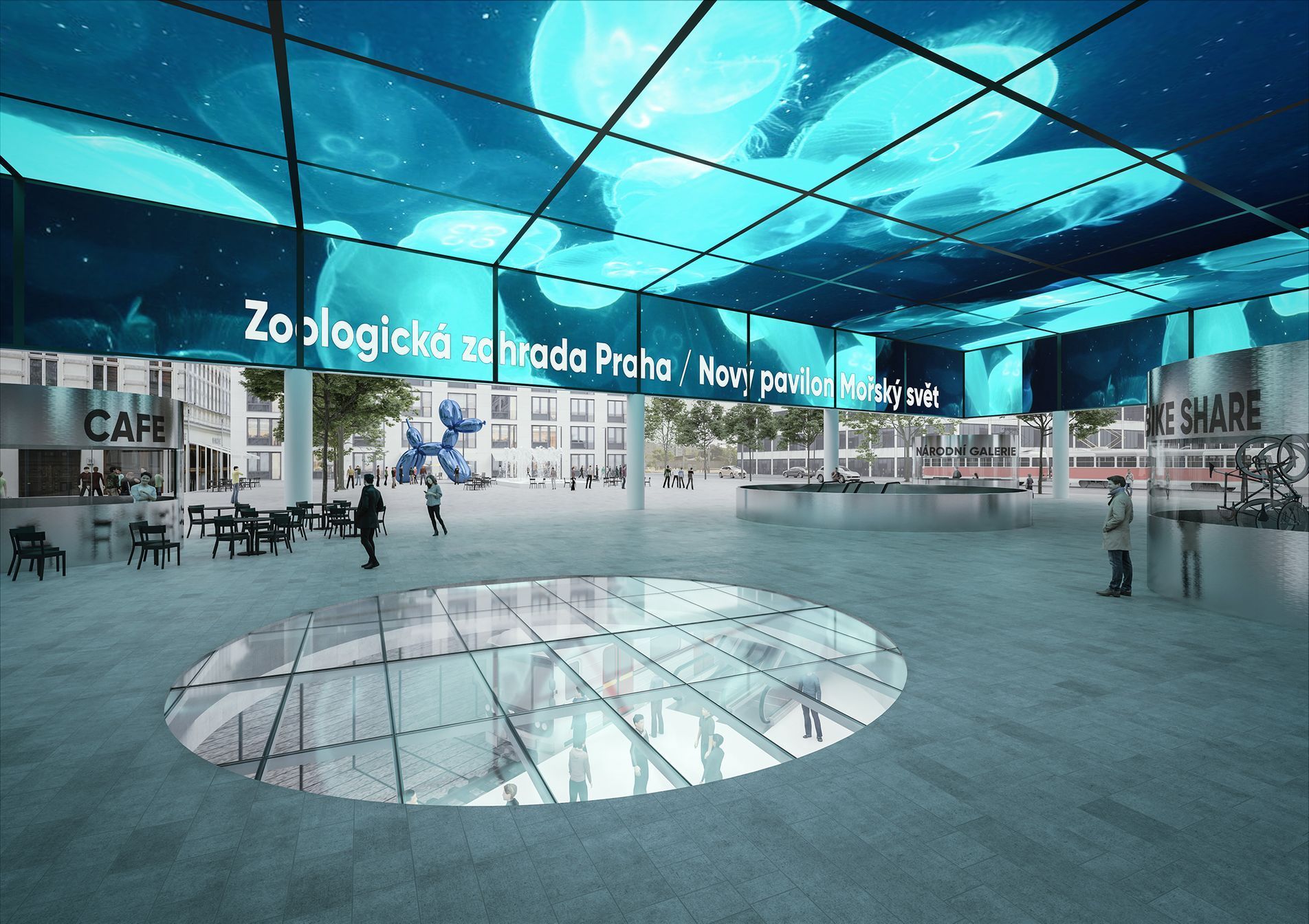 Fotogalerie / Vizualizace nových vestibulů metra / HUB / 1