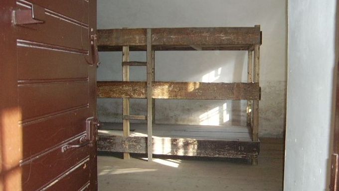 Bunk beds in the Small Fortress show the horrid living conditions many endured there
