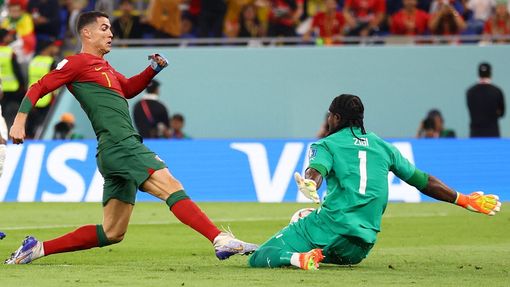 Cristiano Ronaldo v utkání MS 2022 Portugalsko - Ghana