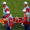 Zraněný William Kvist v zápase Peru - Dánsko na MS 2018