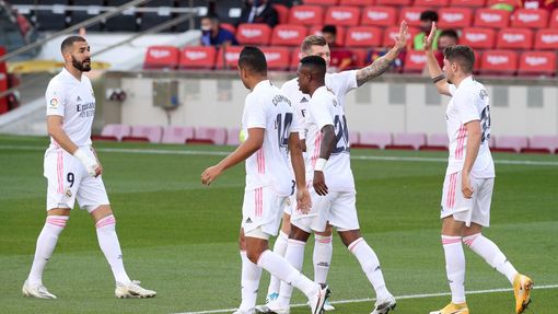 Federico Valverde slaví gól Realu