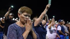Lidé truchlí po obětech střelby v El Pasu v Texasu v srpnu 2019
