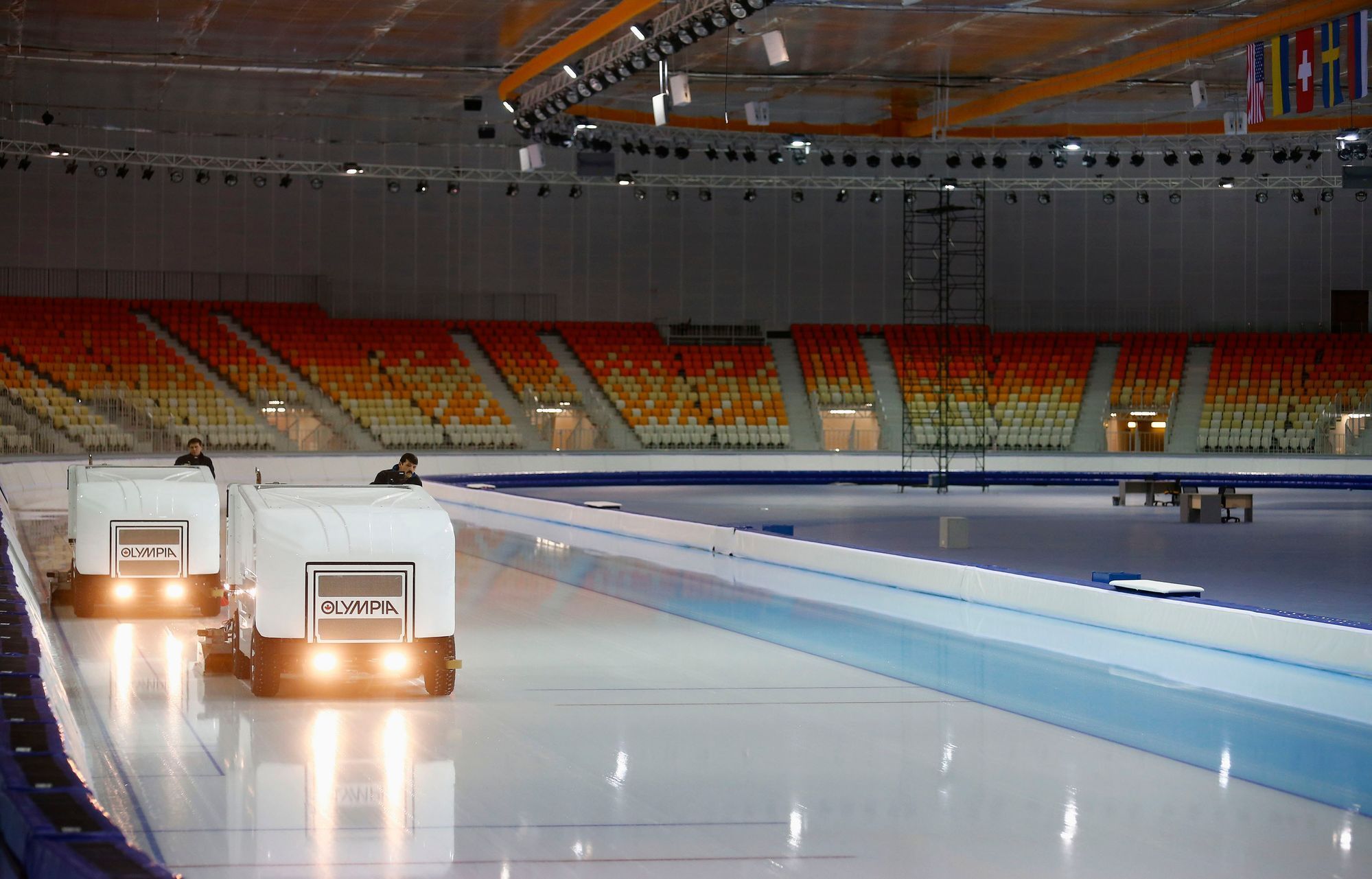 Adler Arena pro rychlobruslařské závody na Hrách v Soči 2014
