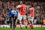 ...Tomáš Rosický v dresu Arsenalu vstřelil ligový gól do sítě Evertonu...