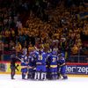 Švédové se radují z vítězství v Globen aréně