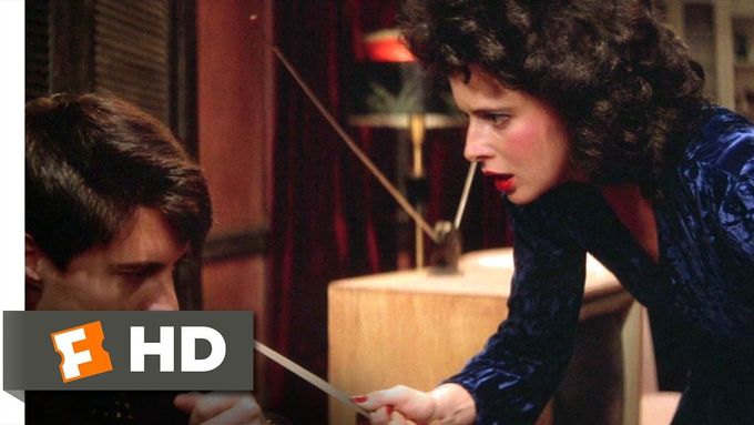 Isabella Rossellini a Kyle MacLachlan ve scéně z Modrého sametu, 1986.
