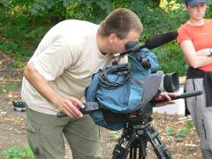 Jedním z kameramanů, který pro Aktuálně.cz orly skalní natáčí, je Enrico Gombala.