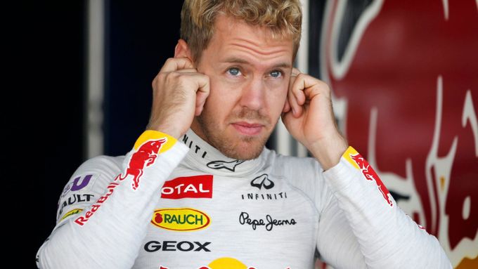 Sebastian Vettel při tréninku na Velkou cenu Koreje
