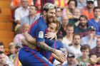 Barcelona vydřela vítězství ve Valencii, Messi ve čtvrté minutě nastavení proměnil penaltu