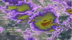 radar air indonesia bouře katastrofa