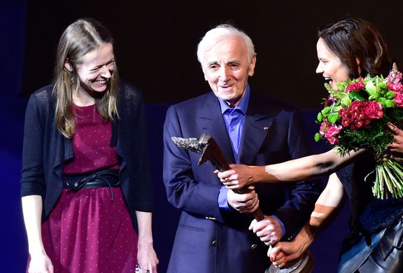 Aznavour letos na filmovém Febiofestu v Praze převzal cenu Kristián.