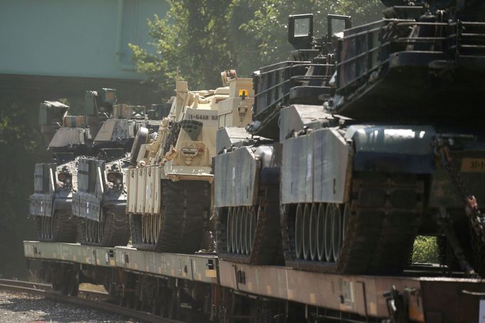 Americké tanky M1 Abrams.