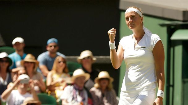 Petra Kvitová v prvním kole Wimbledonu 2015